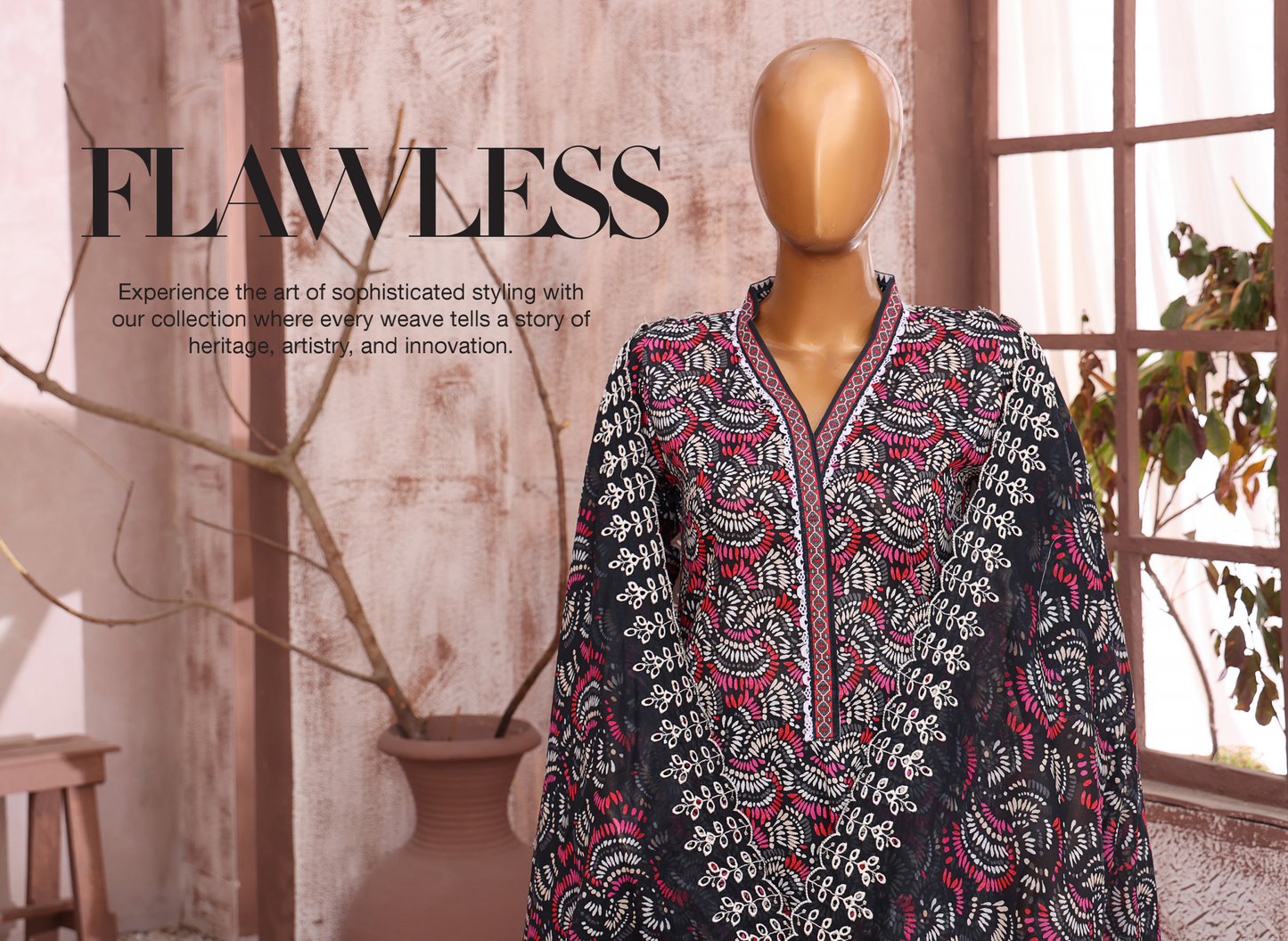 ✨ MTF Presents ✨
" L A S H K A R A " 💖 🌸 DIGITAL PRINTED EMBROIDERED CHIKANKARI DORIA LAWN COLLECTION 2025 🌸