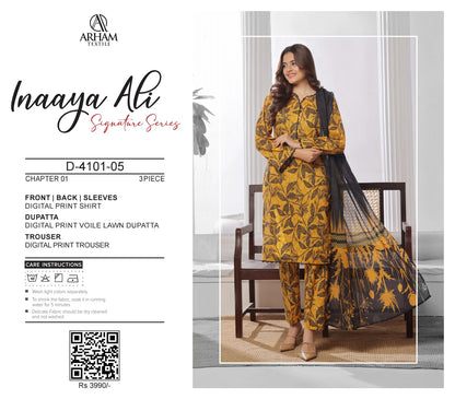Inaaya Ali By ARHAM TEXTILE 3P
