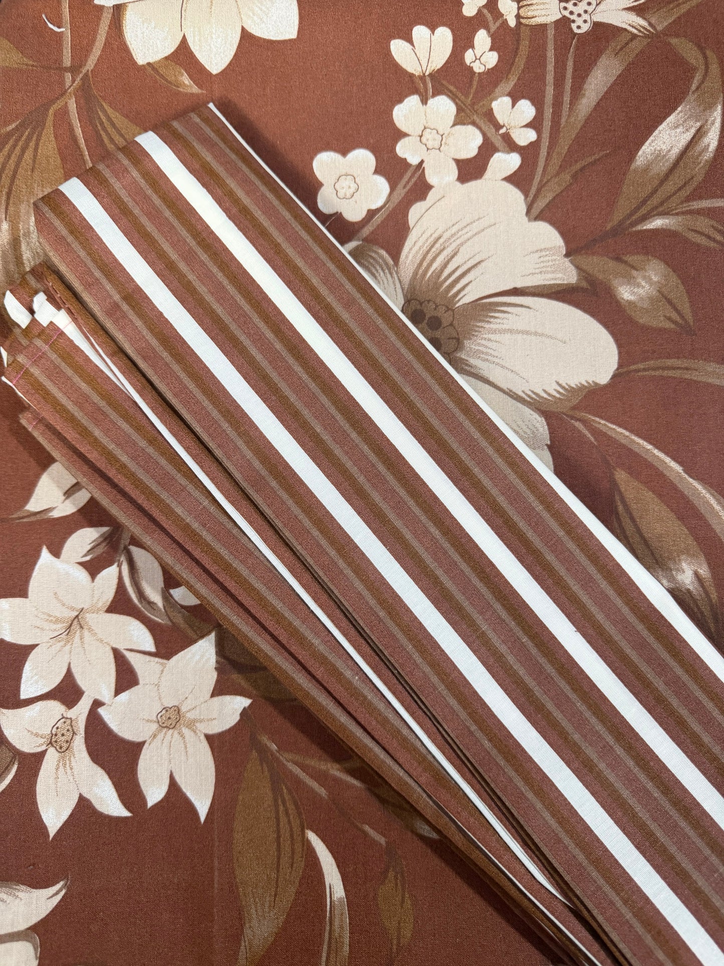 Salonika Brown Double Bed Bedsheets
