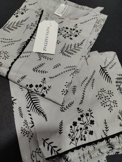 Sanasafinaz Printed  Stitched 2P