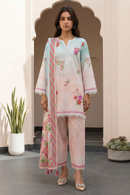 Zellbury D.C:-WUS26X31032  Printed Lawn 3Pcs Collection