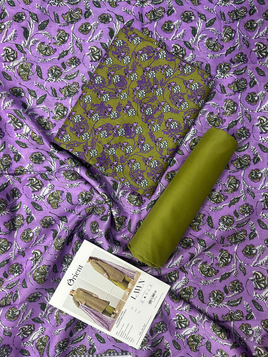 ✨ORIENT 100% ORIGINAL Unstitched Lawn 3 Piece✨