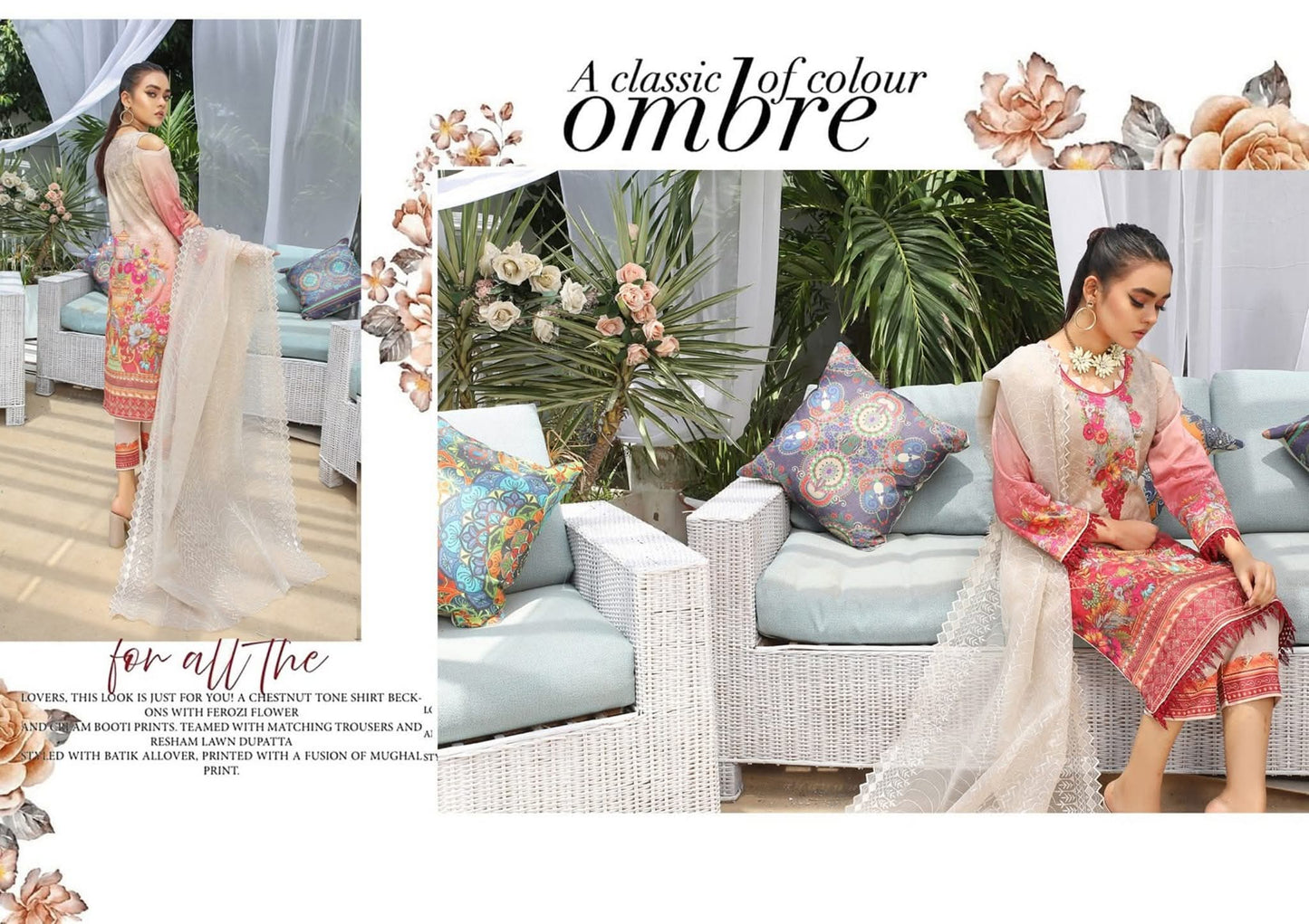 💖GUL AHMED CHIKAN KARI 3PCS ⚠️ Back & Sleeves Missing + Minor Fault