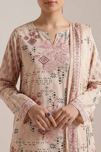 SAYA D.C:-U01-26219-P01A - 3 Piece Printed Lawn Collection