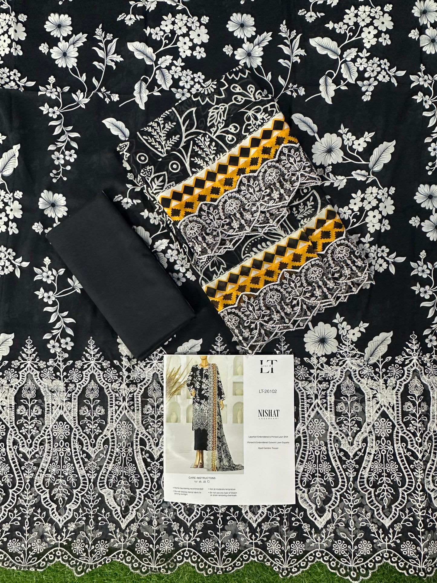 🌟🌿NISHAT LASERKARI – Embroidered Luxury Collection 2026🌿🌟
✨ Buy Lucky Textile Alert ✨ Design# LT_26102