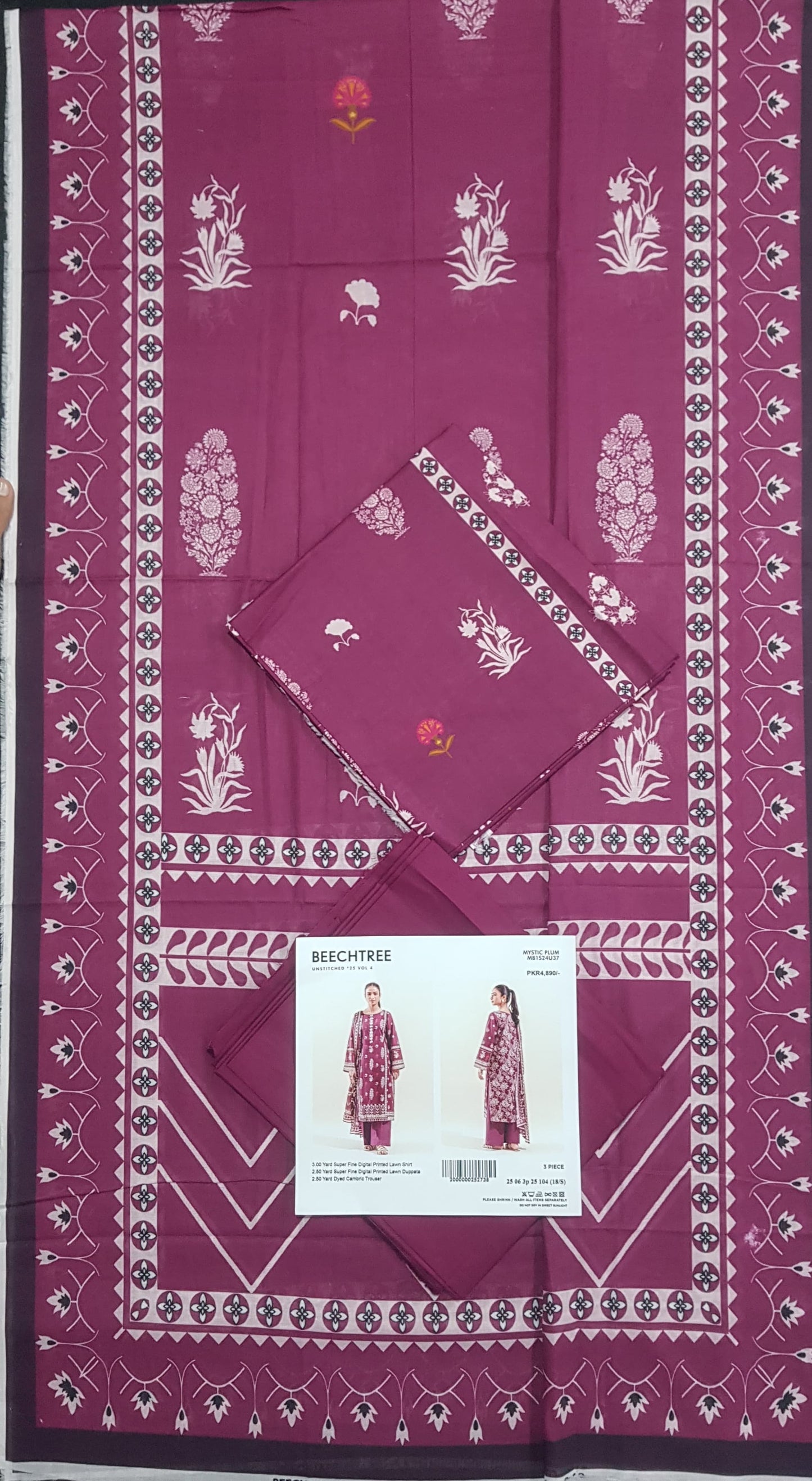 BEECHTREE Lawn Unstitched 3 Pieces 👌🔥✨