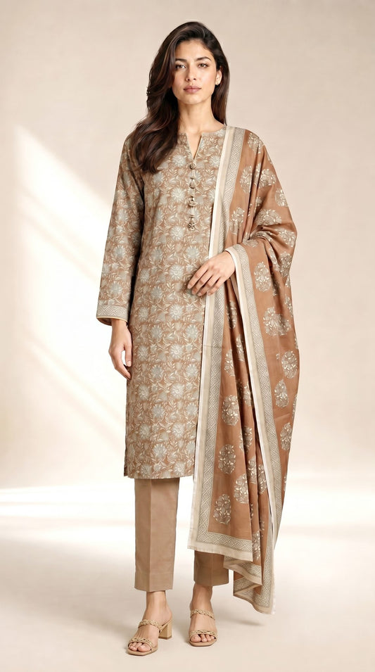 Alkaram Soft Brown MSB-02-26-171 3PCS