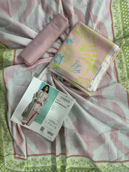 BONANZA SATRANGI (D.C:- WU3PPBW25KA9017)3PCS  UNSTITCHED COLLECTION