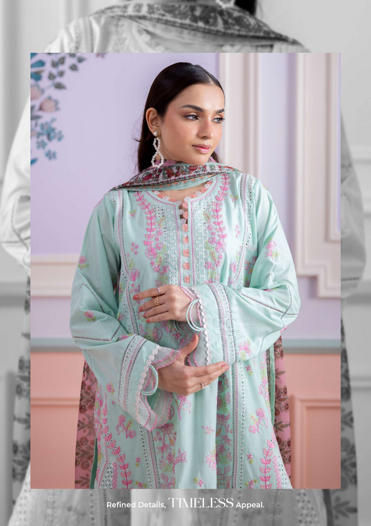 Zellbury Signature Unstitched 3PCs Collection D-C:- WUS26E30515