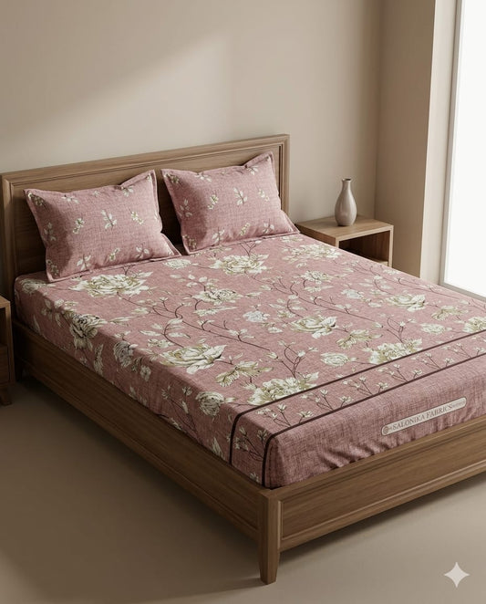 Salonika Full Printed King Size Bedsheets Collection