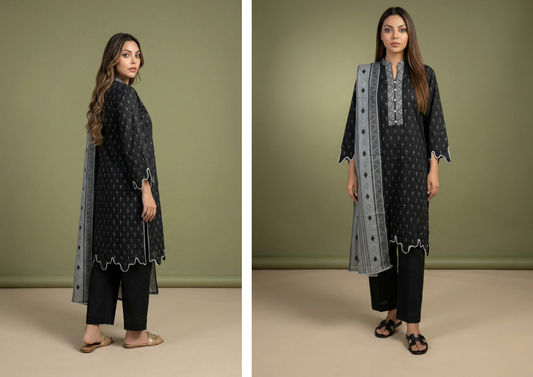 Salina Black & White Lawn Collection Vol-2 Design # 10