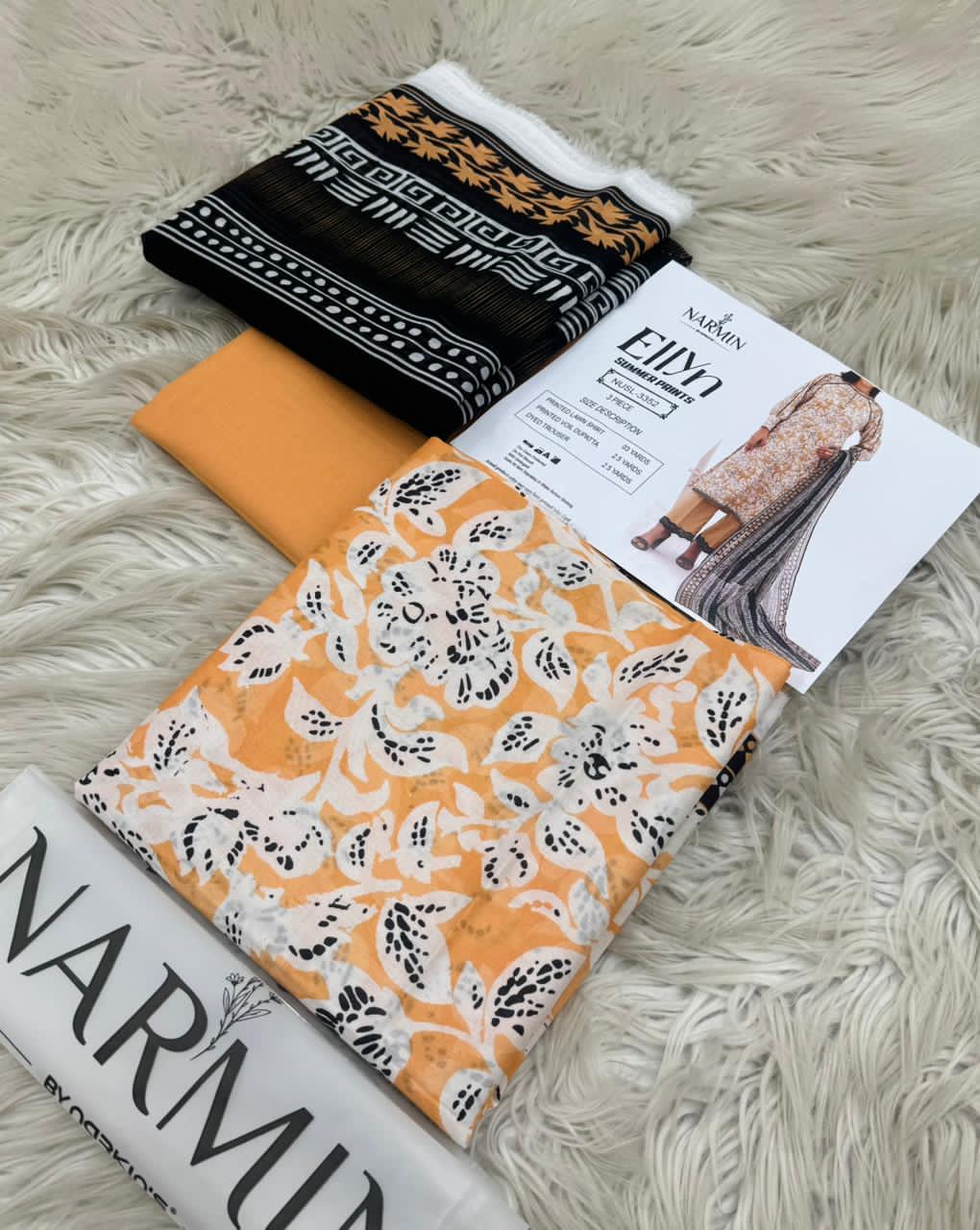 NARMIN Ellyn 100% Original Unstitched Lawn ❤️  by NARKINS