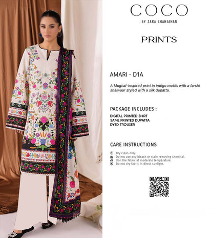 COCO by Zara Shahjahan Digital Printed Lawn | 3 Piece Collection