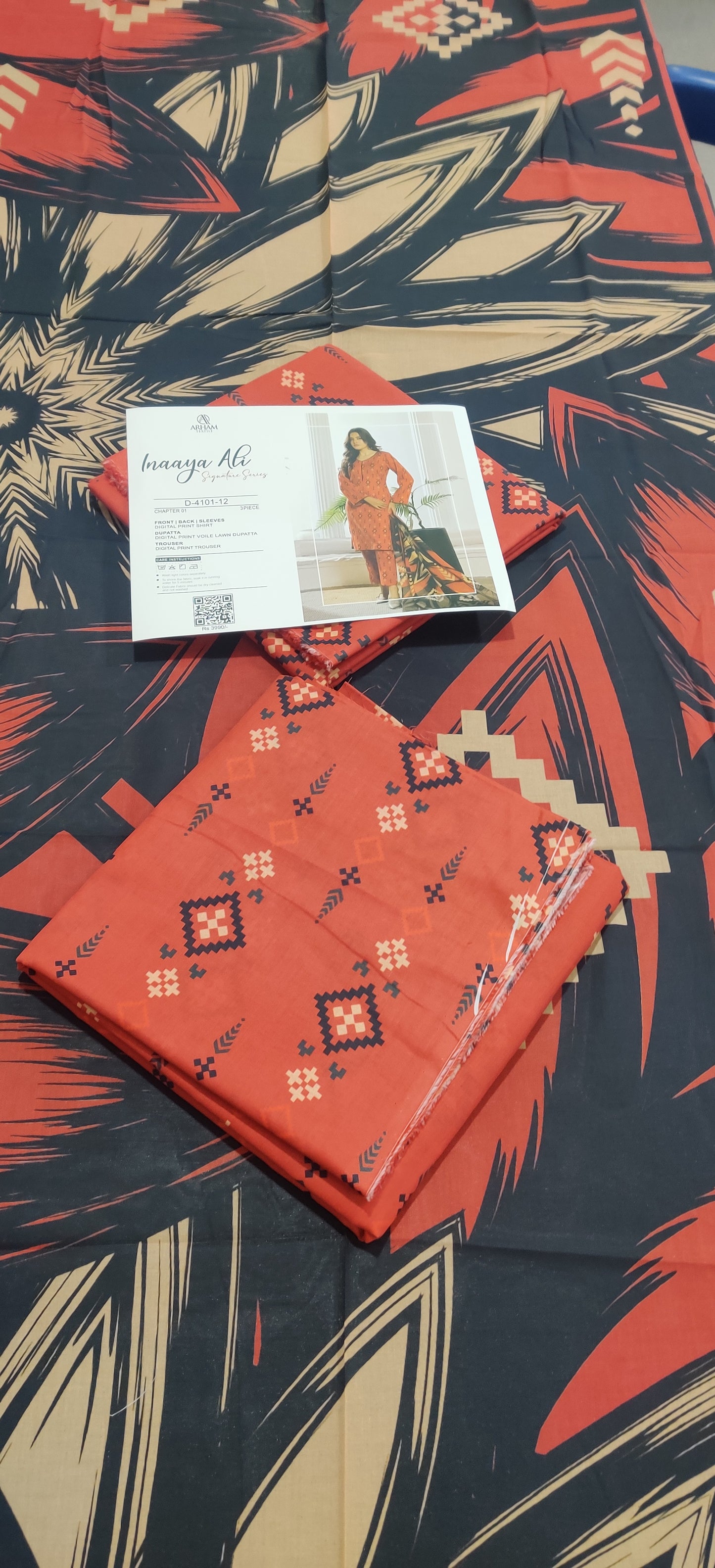 Inaaya Ali By ARHAM TEXTILE 3P