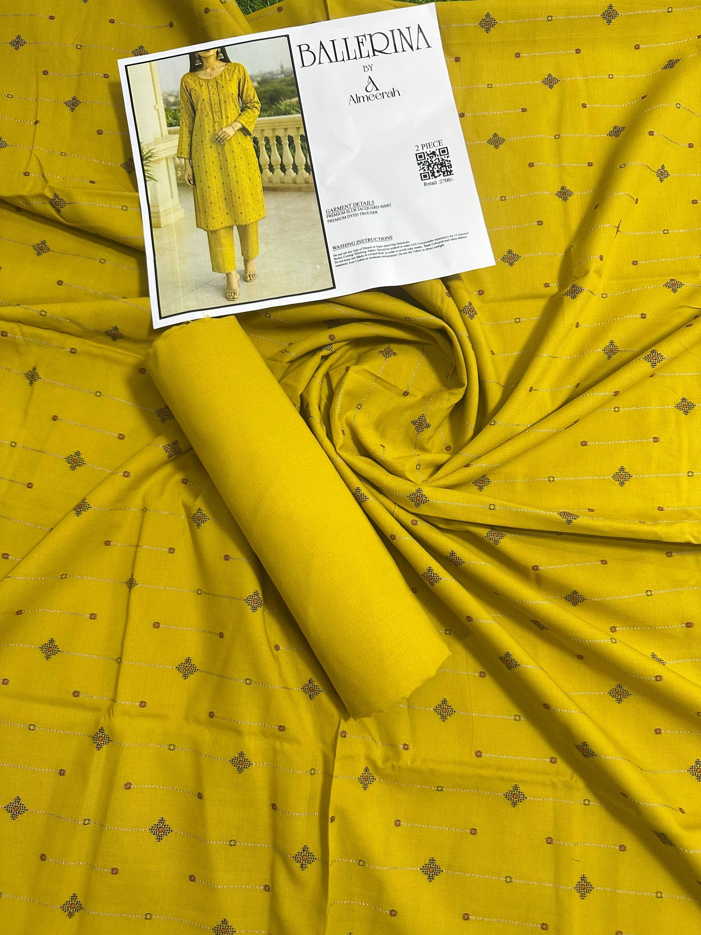 BALLERINA BY ALMEERAH D-5 -  2PCS JACQUARD COLLECTION
