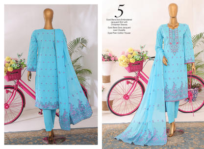 MTF MUSKAN JACQUARD 100% ORIGINAL CHIKENKARI SLEEVES 3PCS 👌🌼❤️