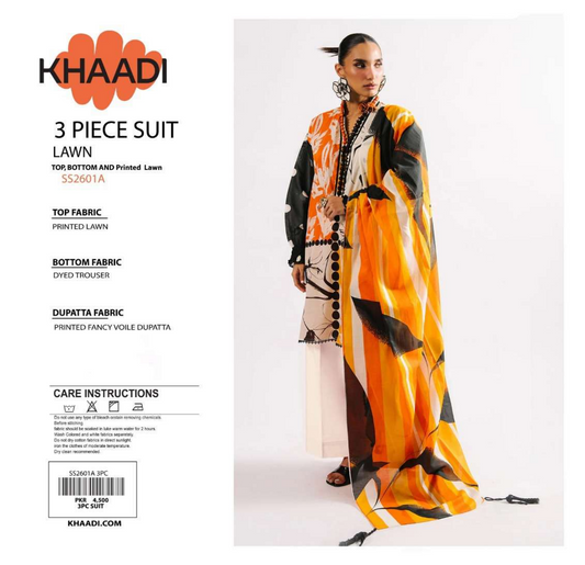 Khaadi Orange SS2601A 3-Piece