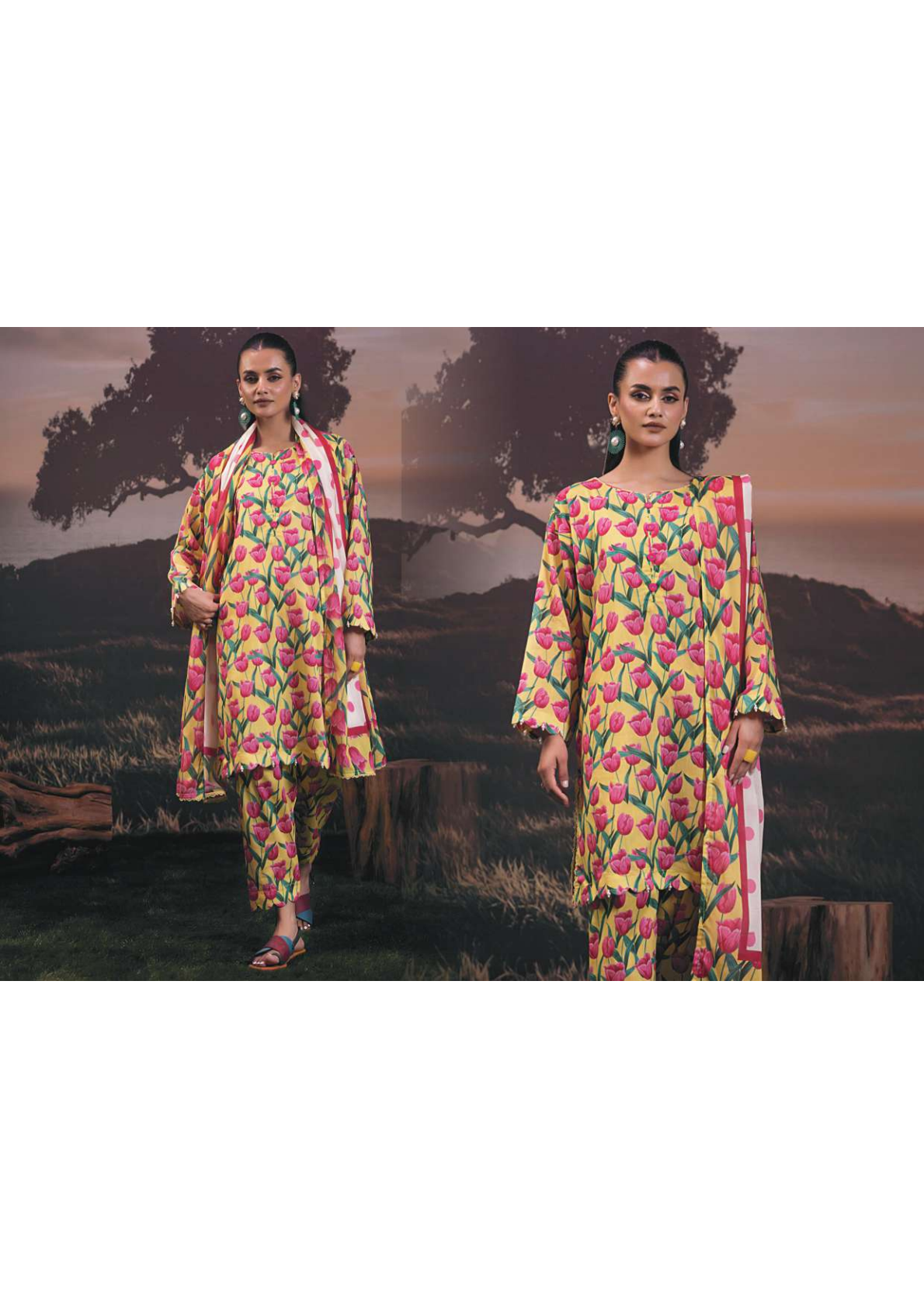 ✨🌿 SALINA SEPARATES – DIGITAL PRINTED LAWN COLLECTION 🌿✨ Design #5
Vol 1 – 2026 | By Regalia Textile