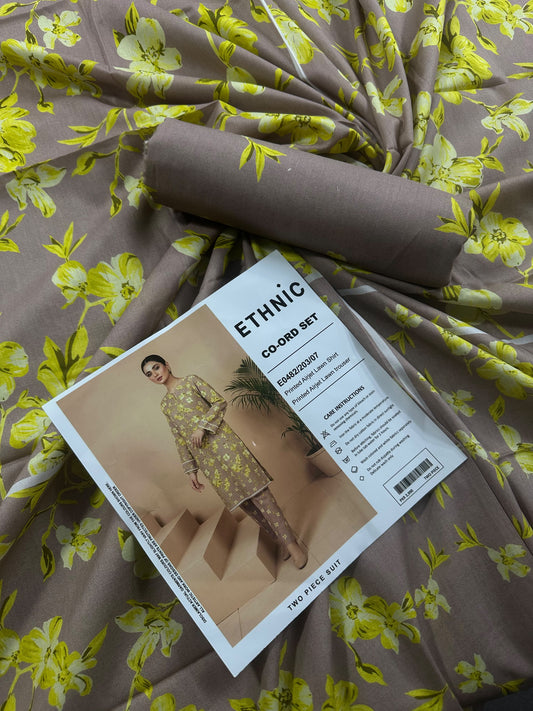 Ethnic 2Pcs Taupe/7 Cord Set