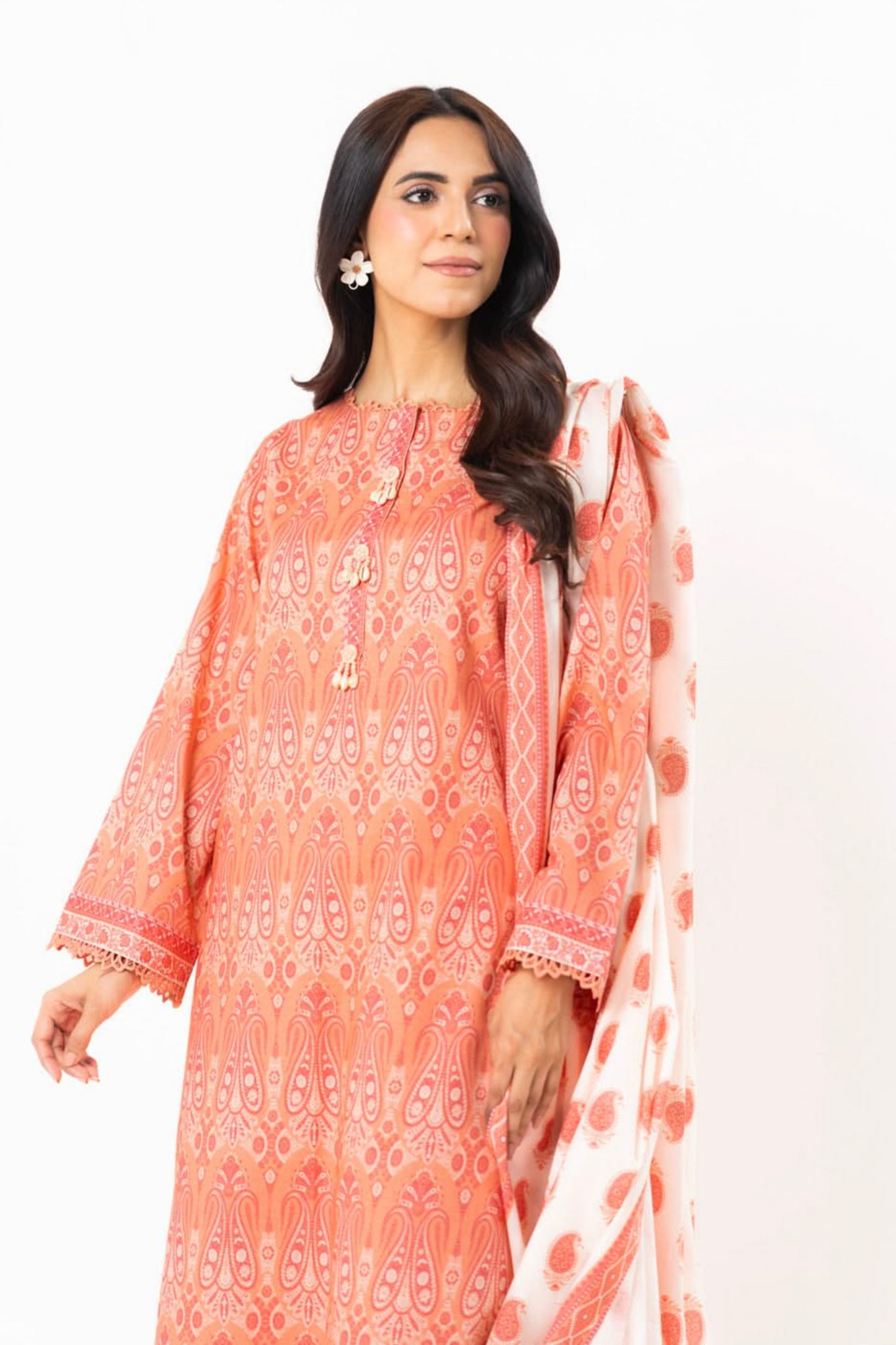 Alkaram 100% Original Lawn 3 Piece 😉🧡