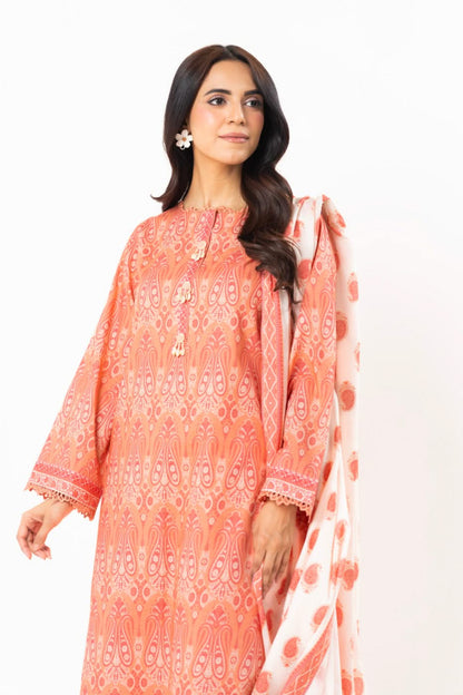 Alkaram 100% Original Lawn 3 Piece 😉🧡