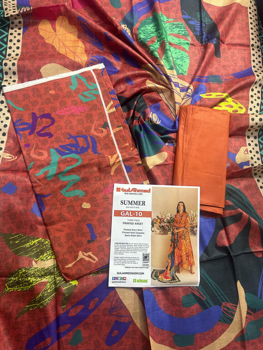 GulAhmed Unstitched LAWN  3PCS COLLECTION 2026 GAL-10