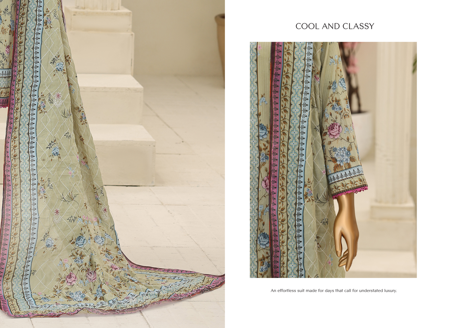 MTF Digital Printed Embroidered Lawn Collection 2026 Design No: 2