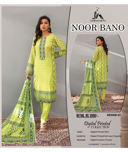 NOOR BANO ORIGINAL LAWN 3P