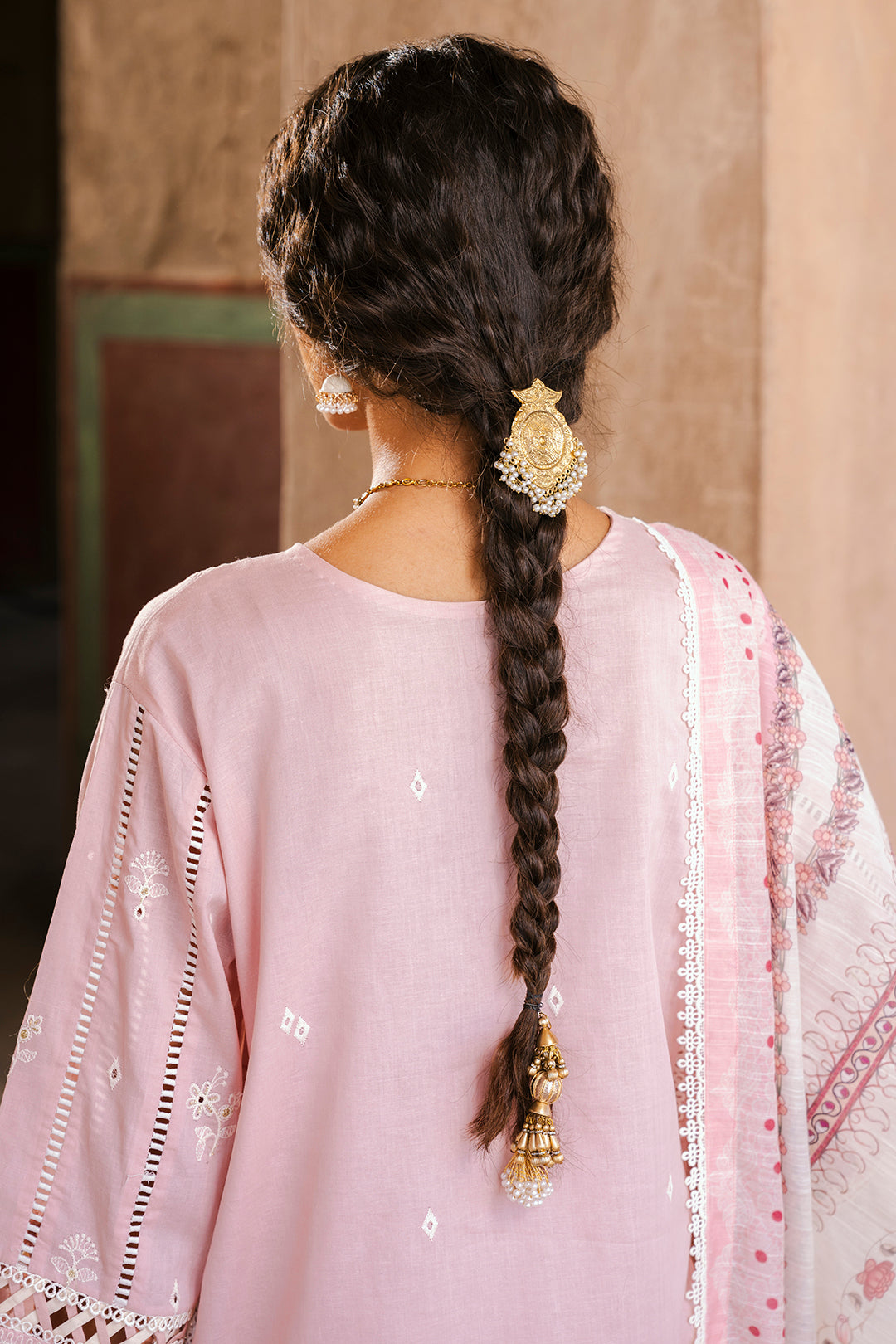 Zellbury Signature 🌸 SOFT PINK CHIKANKARI DREAM – WUS25E30836 🌸