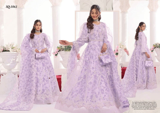 Zarlish Purple Luxury Embroidered Collection