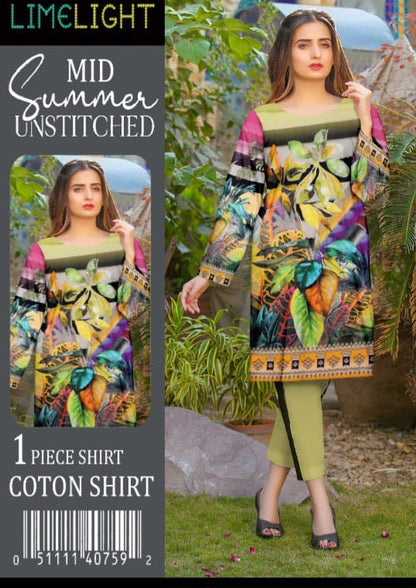 SHIRT PIECE KURTI LAWN COTTON