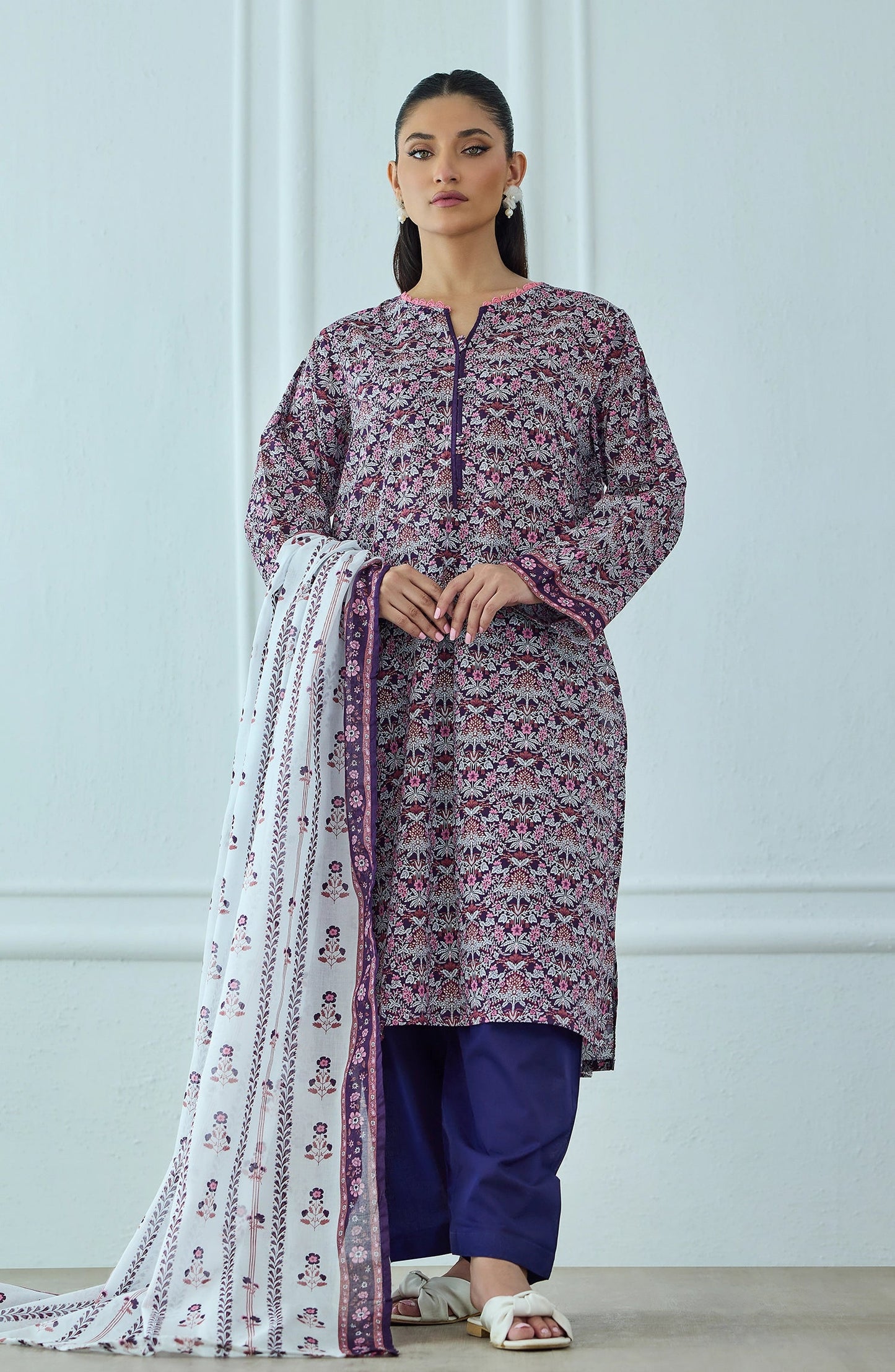 ✨ORIENT 100% ORIGINAL Unstitched Lawn 3 Piece✨OTL-25-502