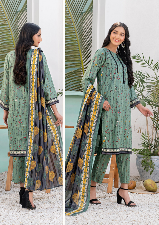 Zesh Unstitched Lawn 3 Piece 100% Original 🔥❤️