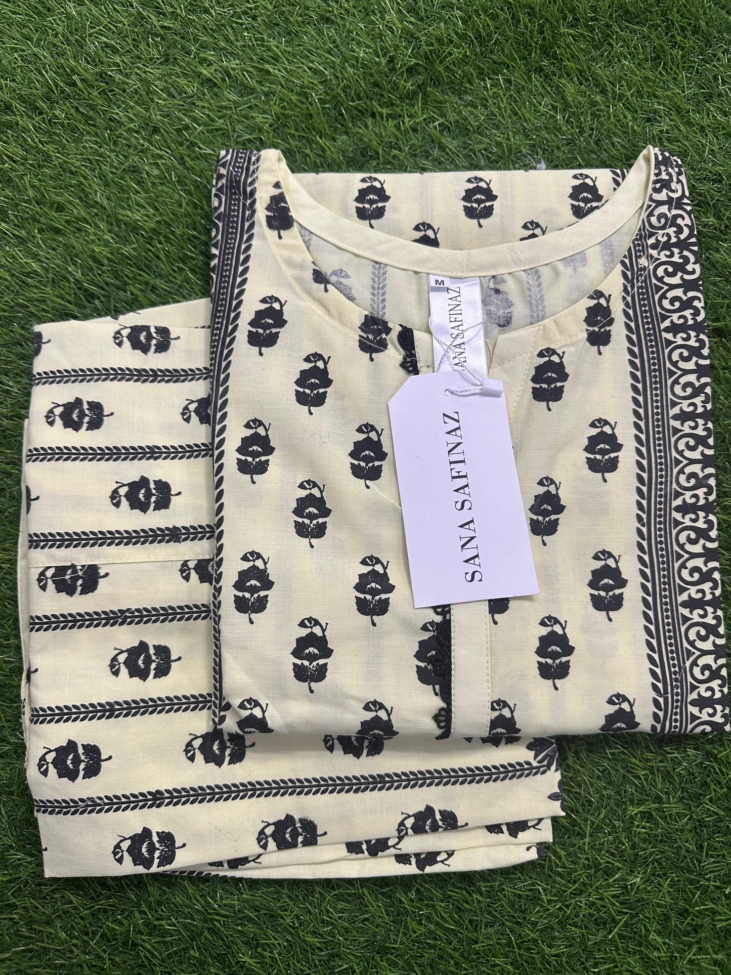 SANASAFINAZ Stitched CORDSET 2PCs Cotton – Ready to Wear 🔥