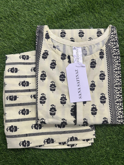 SANASAFINAZ Stitched CORDSET 2PCs Cotton – Ready to Wear 🔥