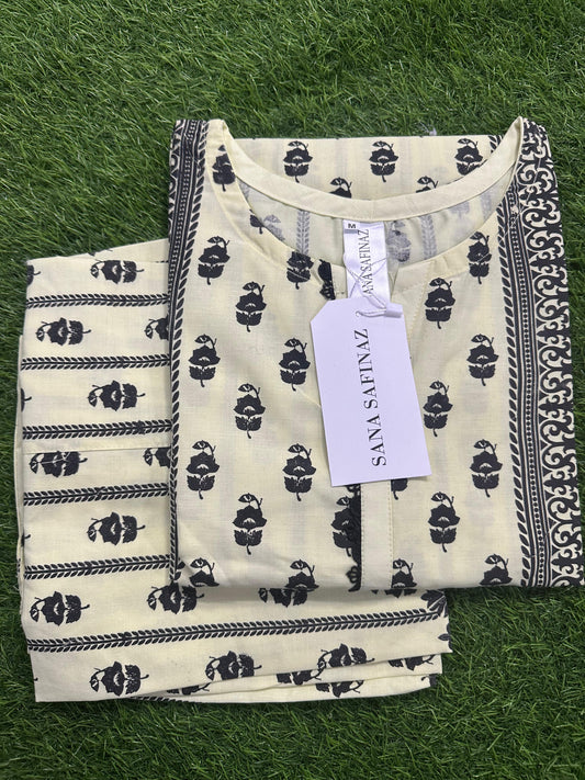 SANASAFINAZ Stitched CORDSET 2PCs Cotton – Ready to Wear 🔥