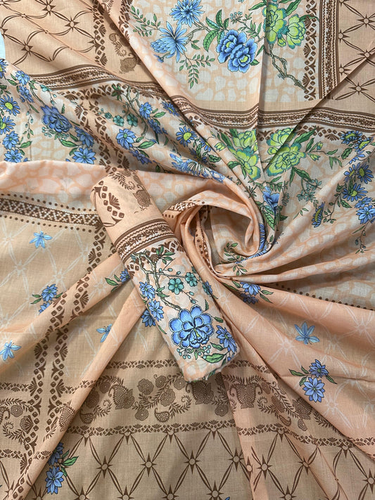 Al Dawood Textile D#5 (S+T) Unstitched Printed Cordset Collection