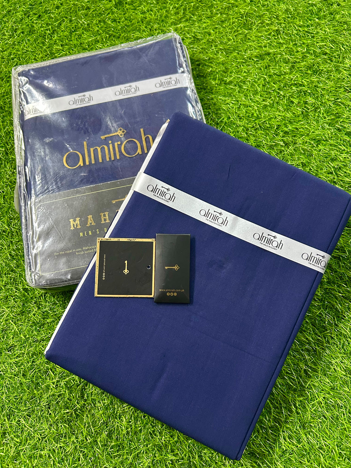 ALMIRAH’S MAHARAJA NAVY BLUE MEN'S COTTON