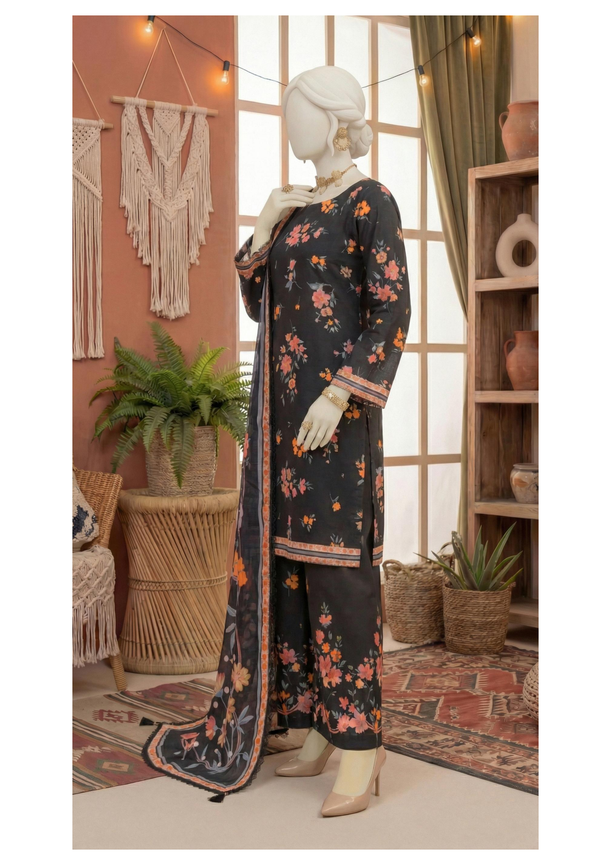 COCO CORDS BY DASTAN Unstitched Original Lawn 3 Piece Collection Designs #6