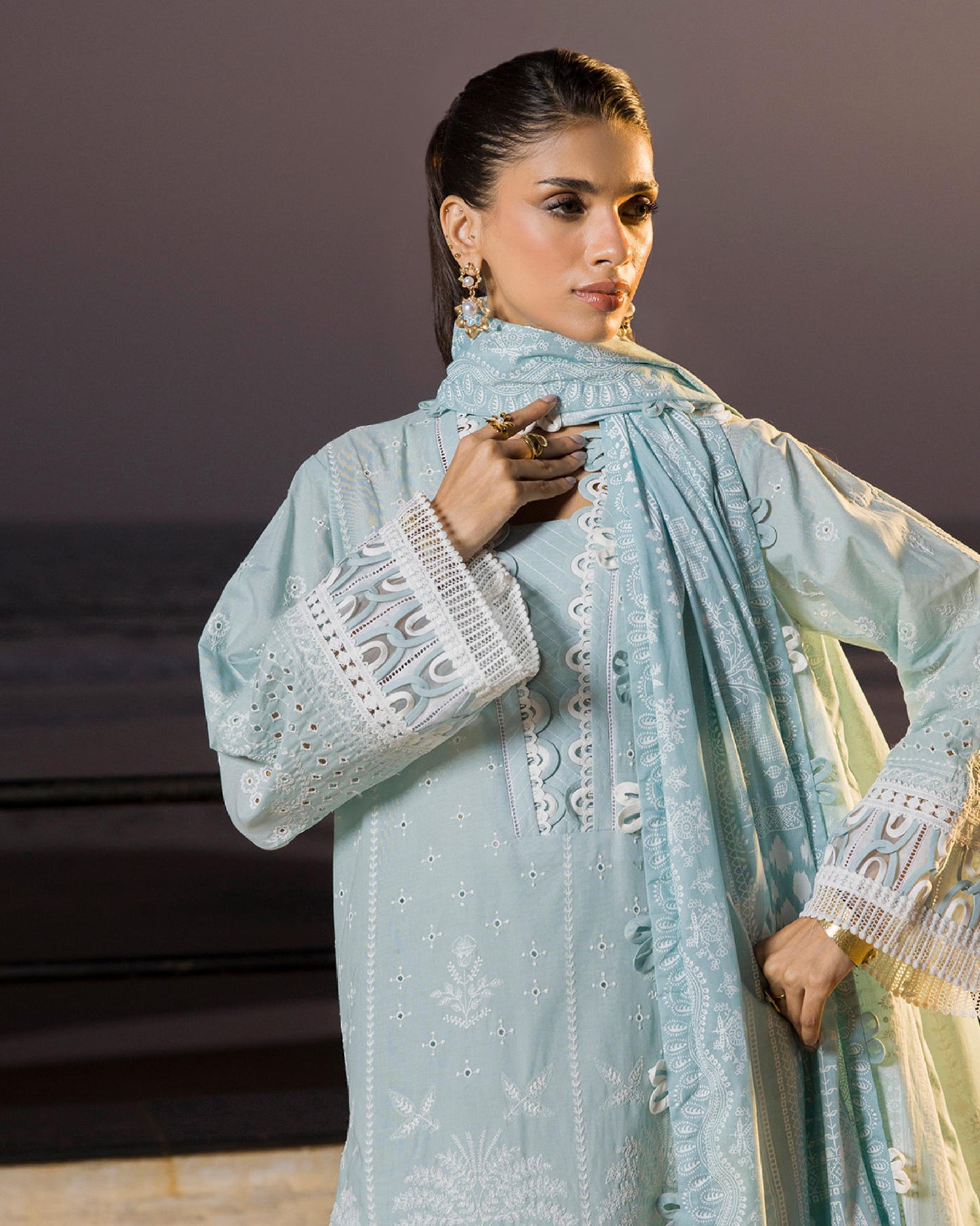 🌸✨ Zellbury Signature Unstitched Fancy Chikankari Luxury 3 Pieces ✨🌸