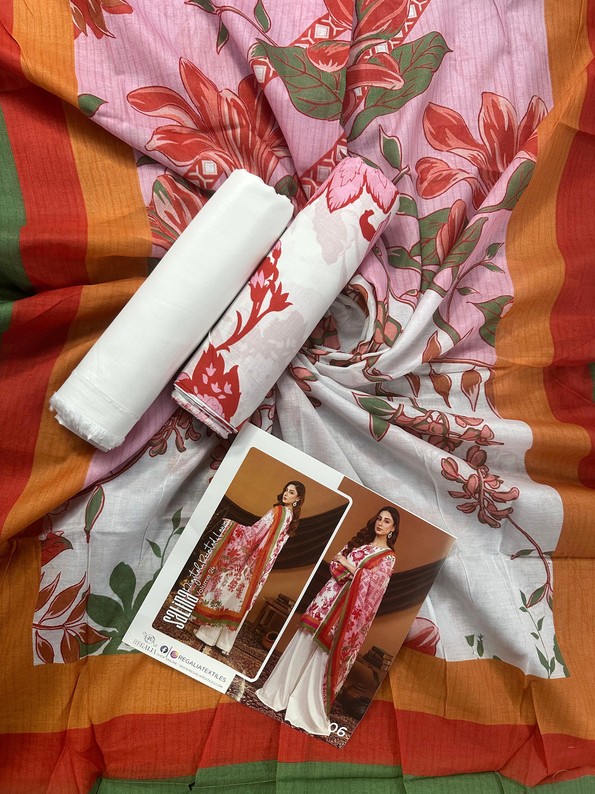 SALINA D-06 DIGITAL PRINTED LAWN  3PCS