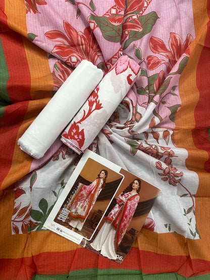 SALINA D-06 DIGITAL PRINTED LAWN  3PCS