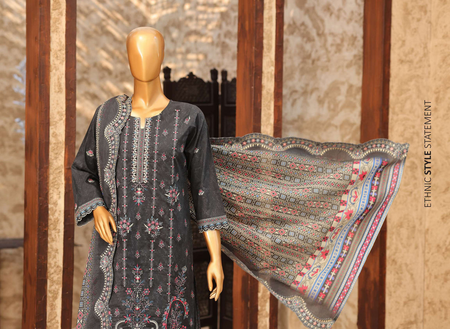🌸 🌹 MTF – KASHNI ✨ Digital Printed Heavy Embroidered Lawn  2026
Collection ✨