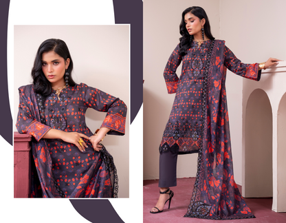 Amaira Pinky Luxury Embroidered Lawn 3 Piece Unstitched Collection
