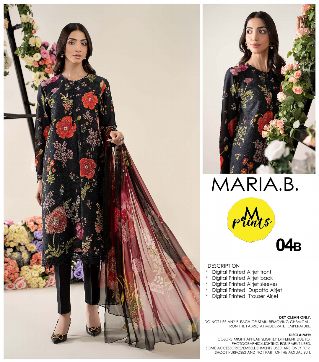 MARIA.B Unstitched Lawn 3 Pieces in Wholesale Price 🔥❤️