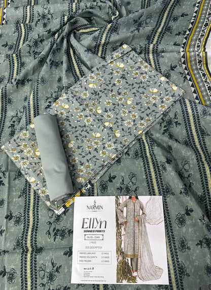 NARMIN Ellyn 100% Original Unstitched Lawn ❤️  by NARKINS