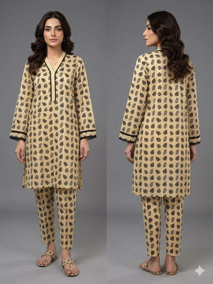 SANASAFINAZ Stitched CORDSET 2PCs Cotton – Ready to Wear 🔥