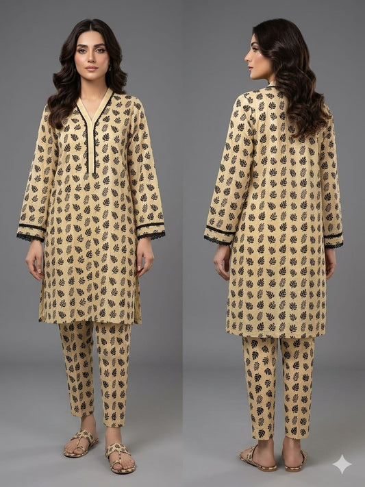 SANASAFINAZ Stitched CORDSET 2PCs Cotton – Ready to Wear 🔥