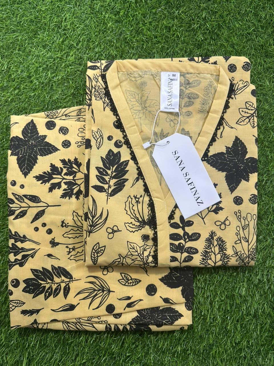 SANASAFINAZ Stitched CORDSET 2PCs Cotton – Ready to Wear