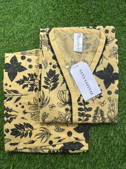SANASAFINAZ Stitched CORDSET 2PCs Cotton – Ready to Wear